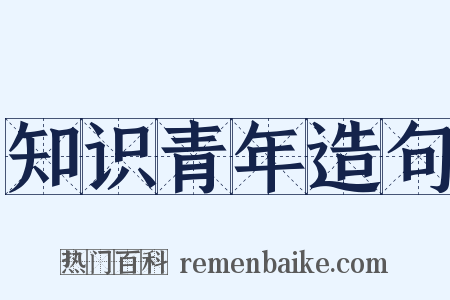 知识青年造句是什么意思的图片